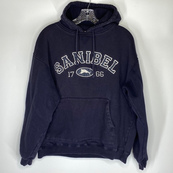 Blackwater Bay Sanibel Island Hooded Sweatshirt Size Medium - Picture 1 of 5